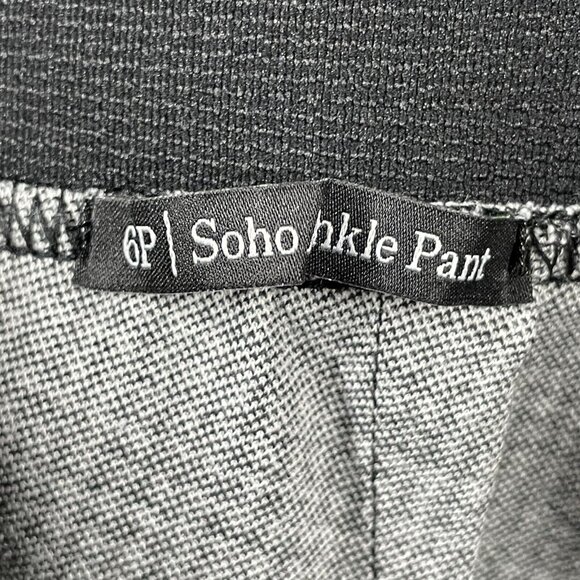 NEW Talbots Pants Womens 6 petite black houndstooth skinny pull on - Picture 5 of 10